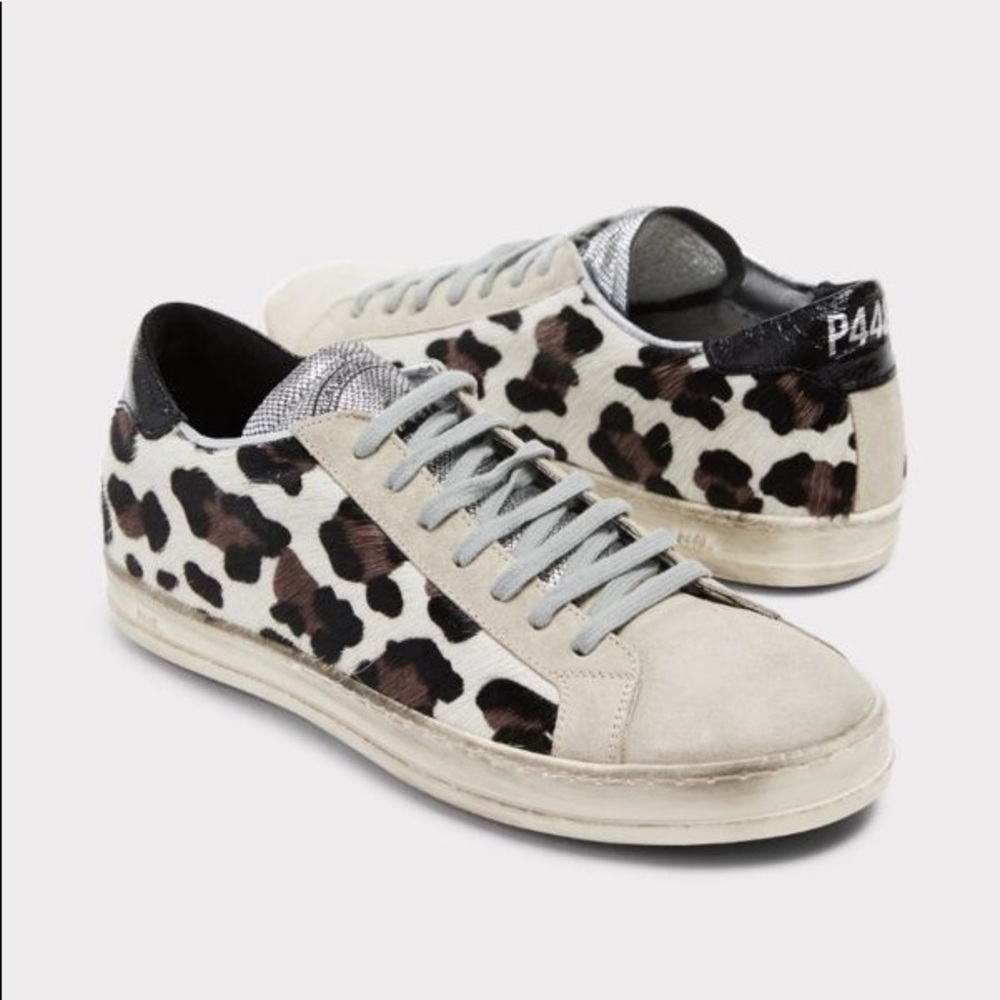 P448 John Leopard Low-Top Sneakers 37
